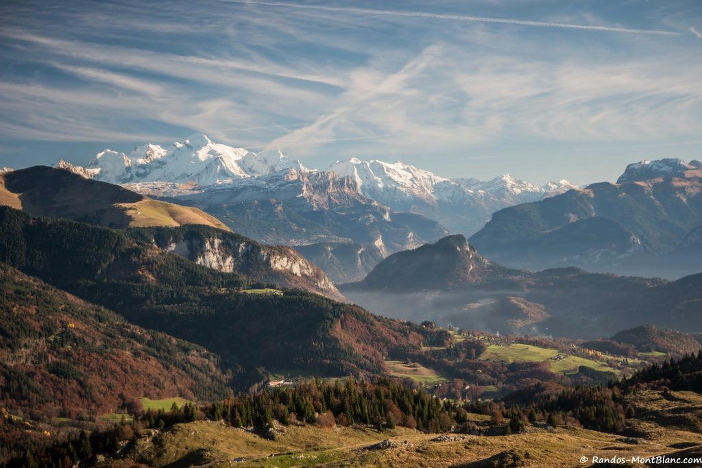 Vue automnale depuis la Pointe de Miribel