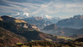 Vue automnale depuis la Pointe de Miribel