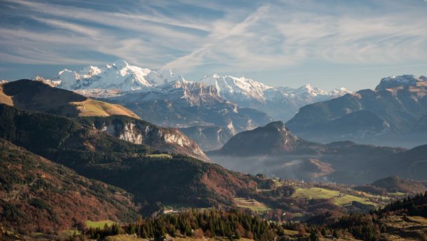 Vue automnale depuis la Pointe de Miribel