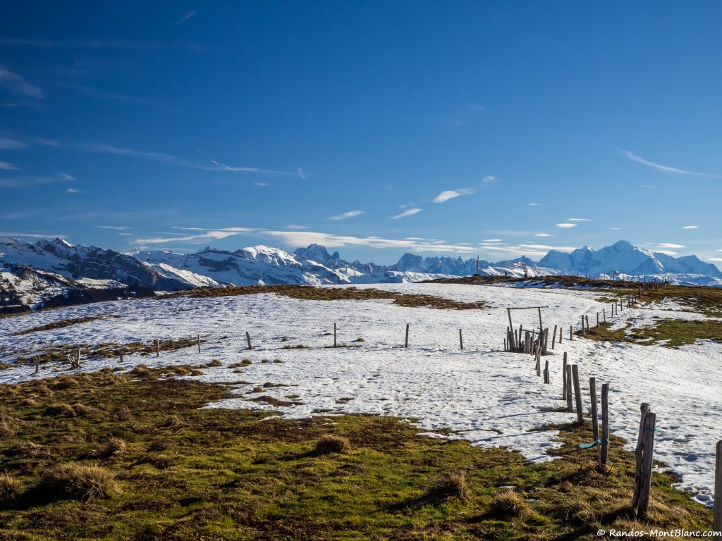 Panorama depuis le plateau sous la Pointe d'Uble