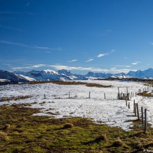 Panorama depuis le plateau sous la Pointe d'Uble