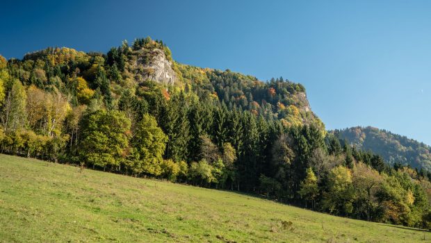 Mont Vouan depuis le chemin menant aux Meulières de Grande Gueule