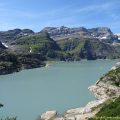 Lac d'Emosson en montant au Bel Oiseau