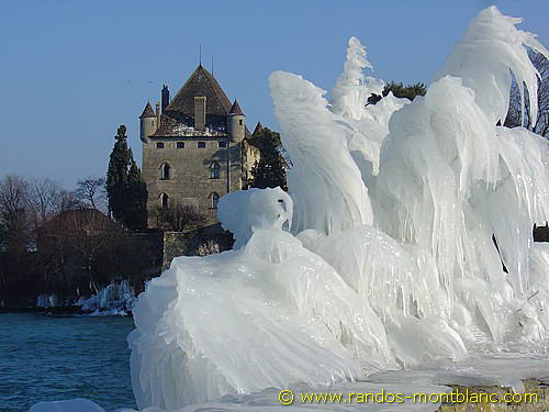Photos Of Yvoire In Winter Covered With Ice Randos MontBlanc